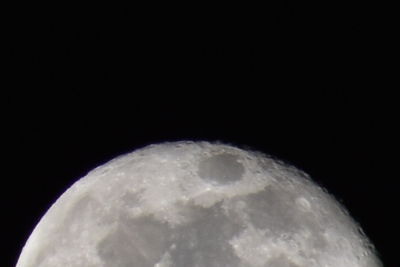 Close-up of moon against sky at night