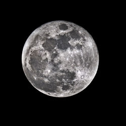 Scenic view of moon against sky at night