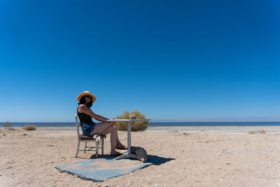 Full length of man on beach