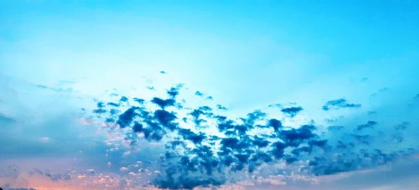 Low angle view of blue sky