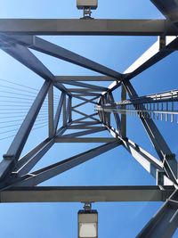 Low angle view of bridge against sky