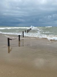 Scenic view of sea against sky