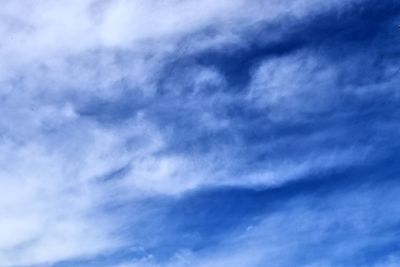 Low angle view of clouds in sky