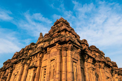 Low angle view of historic building against sky