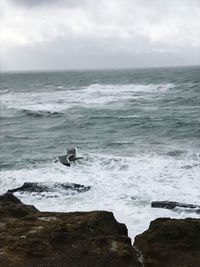 Scenic view of sea against sky