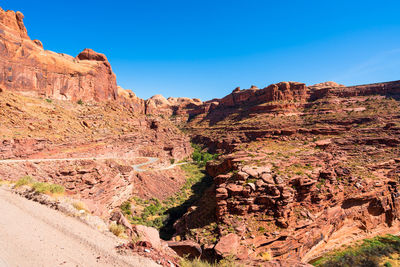 Offroad trail in canyonlands, utah, near moab.