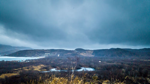 Scenic view of landscape against sky