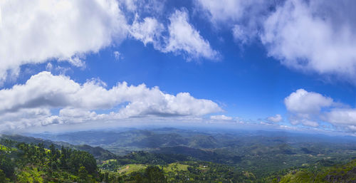 Panoramic view of landscape against sky