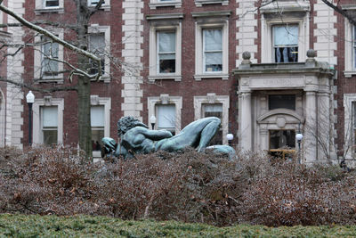 View of an abandoned and buildings