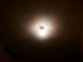 Low angle view of illuminated lights