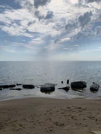 Scenic view of sea against sky