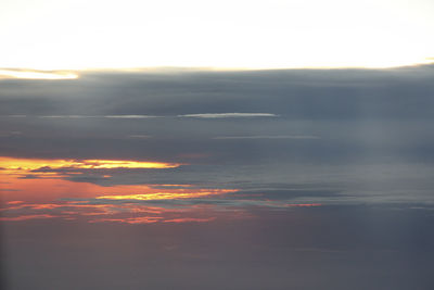 Scenic view of cloudscape during sunset