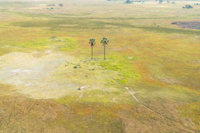 High angle view of landscape