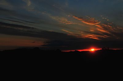 Scenic view of sky at night