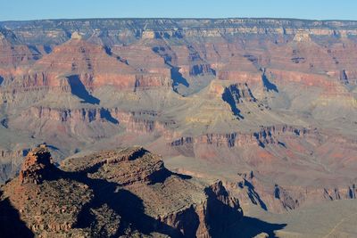 Aerial view of rock formations