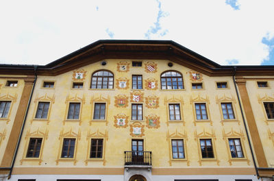 Low angle view of building against sky