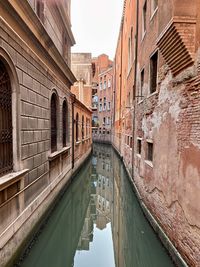 Canal amidst buildings in city