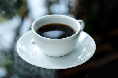 Close-up of coffee cup