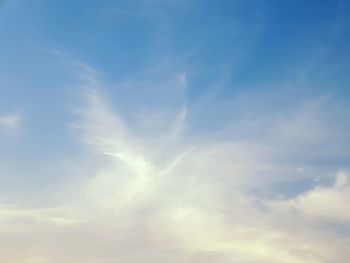 Low angle view of clouds in sky