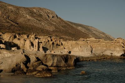 Scenic view of rock formations