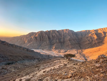 Scenic view of dramatic landscape against sky