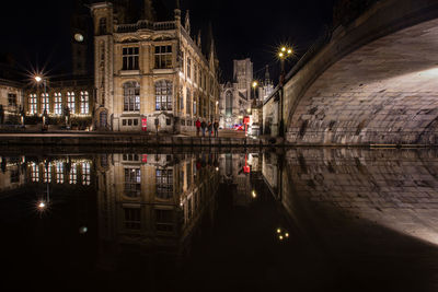 Medieval ghent by night