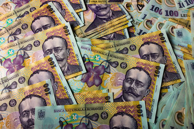 Full frame shot of paper currencies