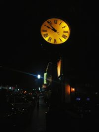 Clock at night