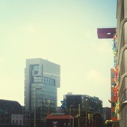 Low angle view of building against sky