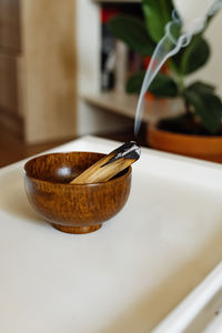 Close-up of drink on table