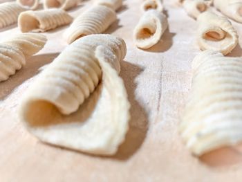 Close-up of bread on table