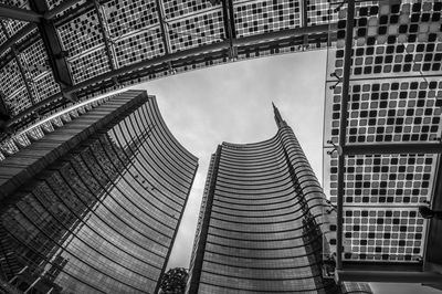 Low angle view of buildings against sky