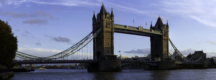 Bridge over river in city