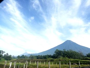 Scenic view of landscape against sky