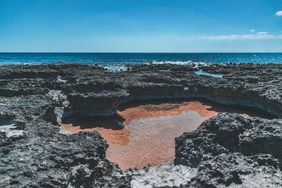 Scenic view of sea against sky