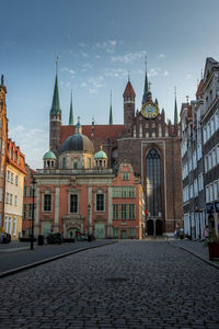 View of buildings in city