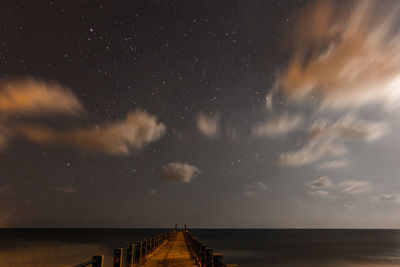 Scenic view of sky at night