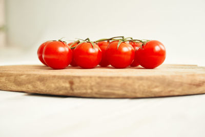 Close-up of tomatoes on table