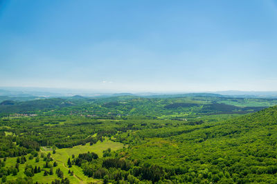 View of the crater of the puy pariou volcano