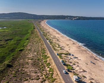 Drones view of a day at the beach