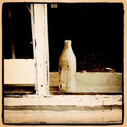 Close-up of an empty bottle