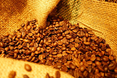 Close-up of coffee beans