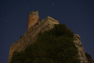 Low angle view of sky at night