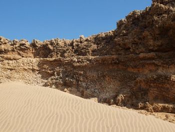 Scenic view of landscape against clear sky