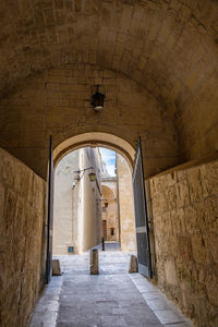 Corridor of old building