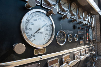 Close-up of vintage car