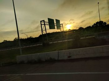 Road at sunset