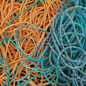 Full frame shot of fishing net