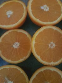 Full frame shot of orange slices