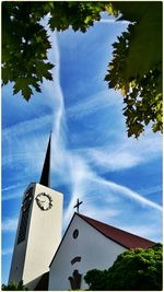 Low angle view of built structure against the sky